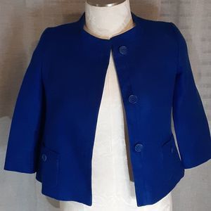 Talbots Petite Cobalt Blue Blazer